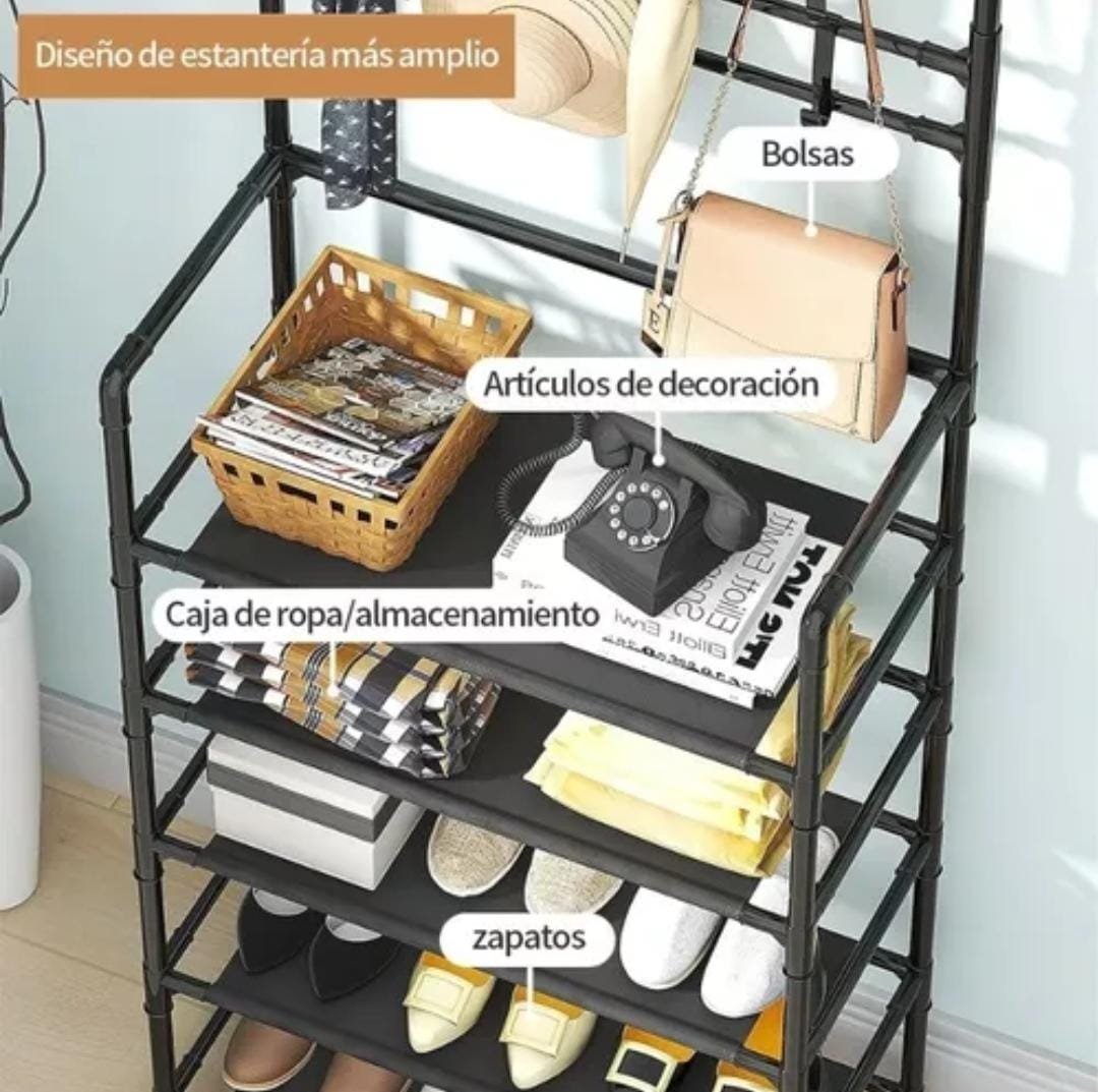 PERCHERO ZAPATERO 5 NIVELES - Imagen 3