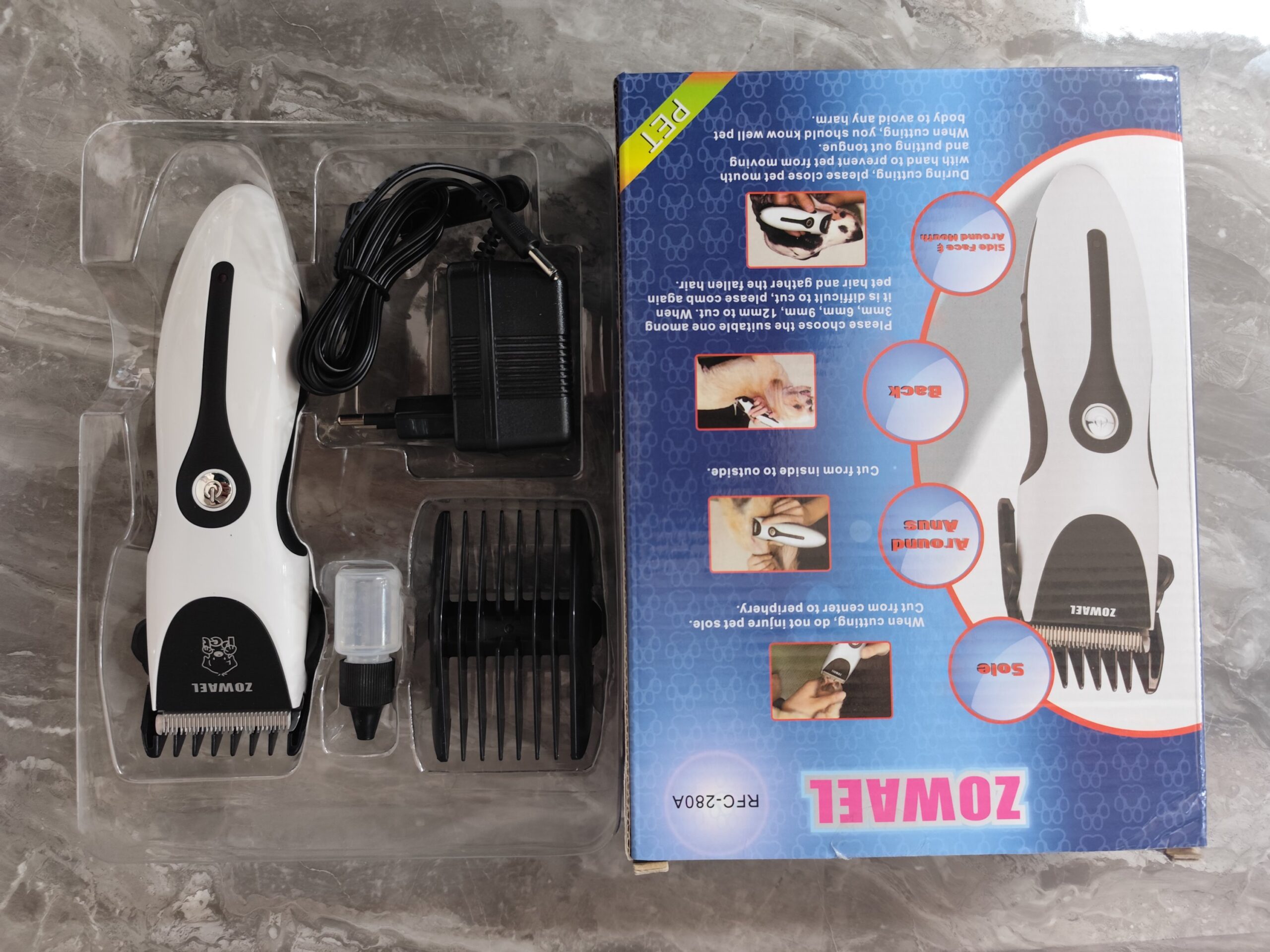 MAQUINA PARA MASCOTAS BLANCA - Imagen 2