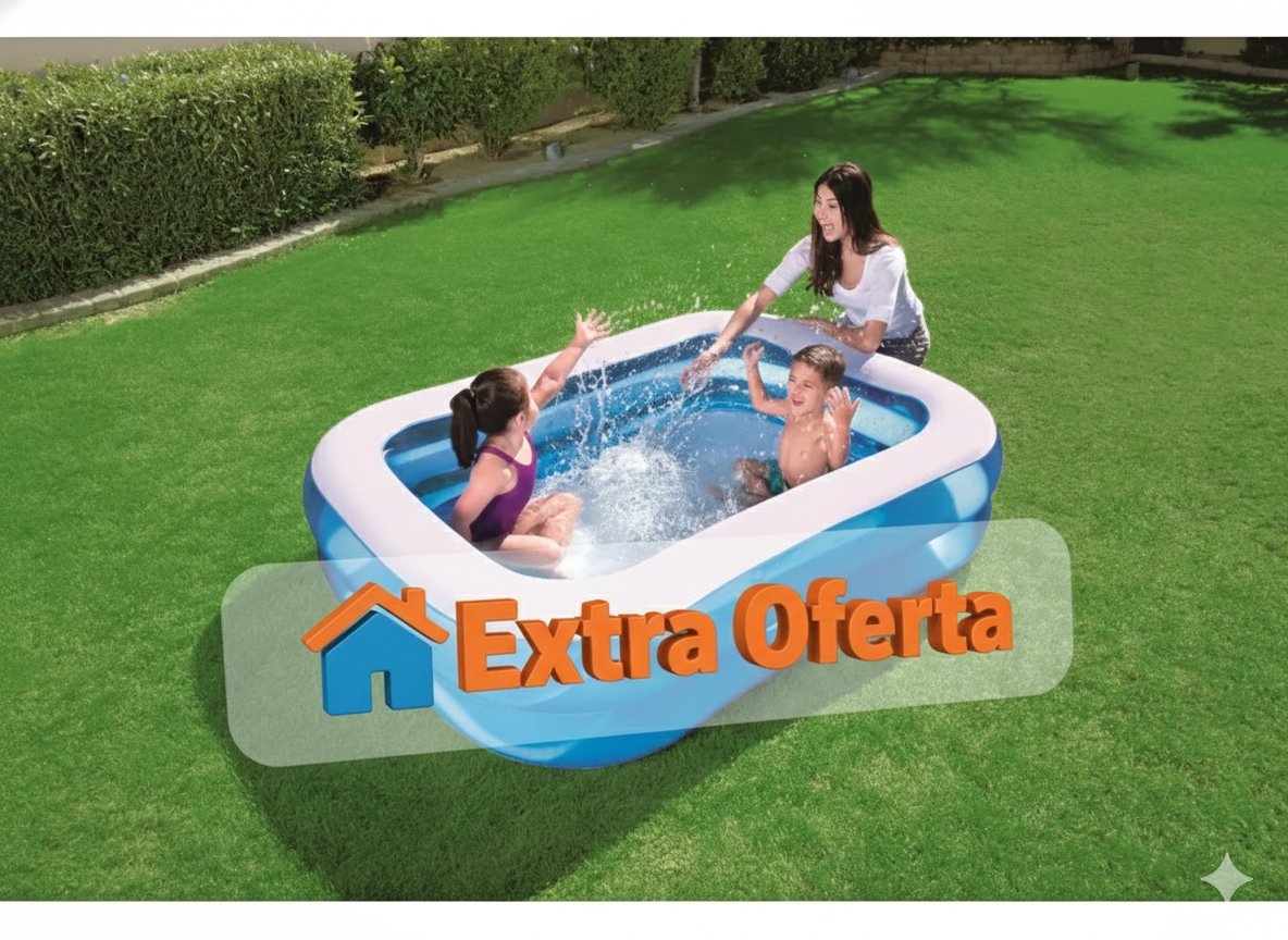 PISCINA RECTANGULAR DE 2.10X54X135CM