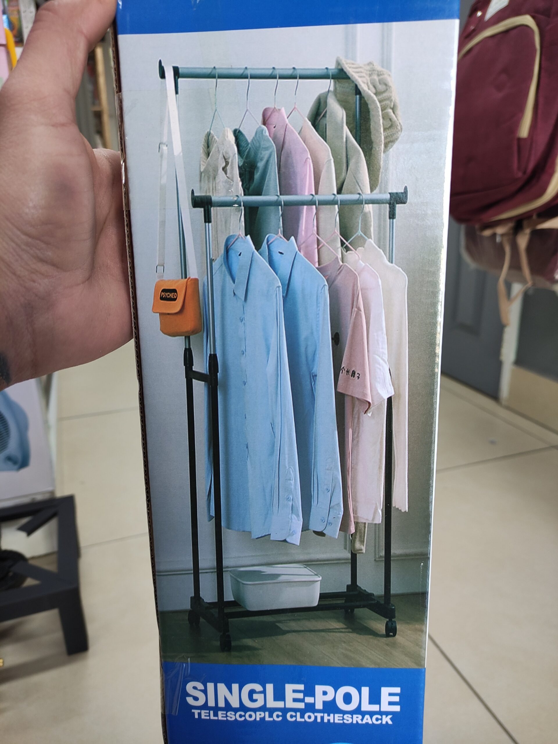 PERCHERO DOBLE SIMPLE CON RUEDAS - Imagen 2