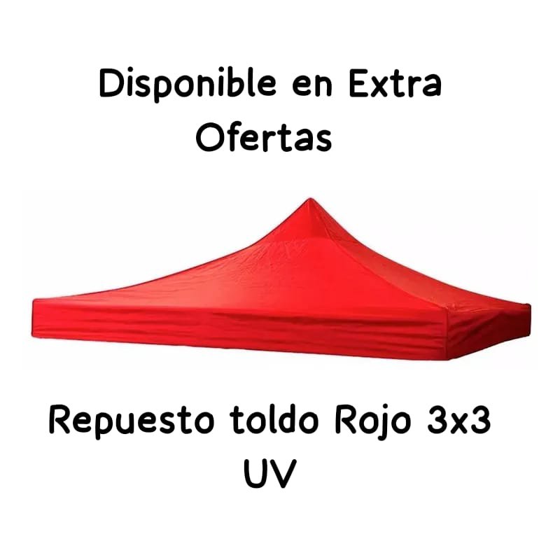 TOL. LONA PARA TOLDO 3X3 FILTRO UV ROJO - Imagen 2