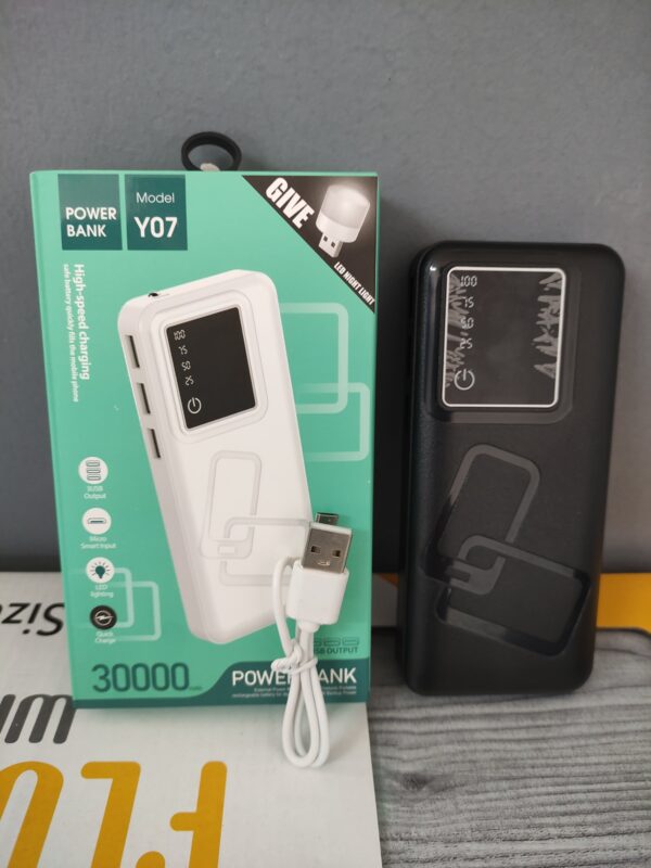 POWER BANK Y07 RECARGABLE 3000 MAH
