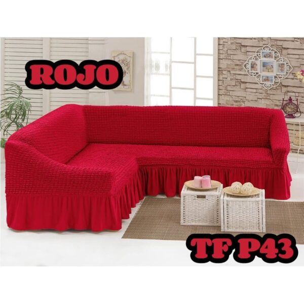 CUBRE SILLON EN L ROJO