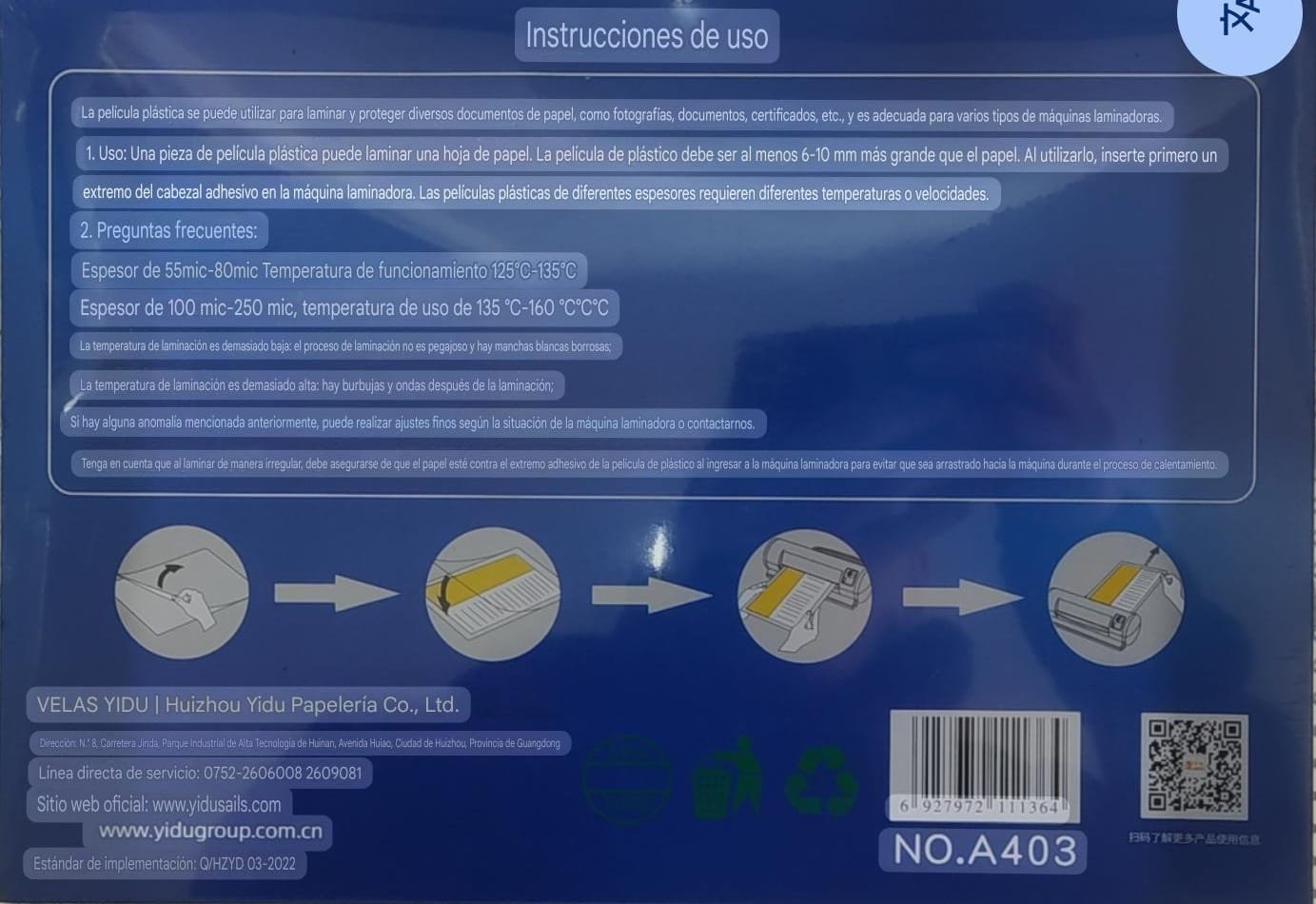 LAMINAS PARA LAMINADORA - Imagen 2