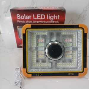 LÁMPARA SOLAR LED CON PARLANTE