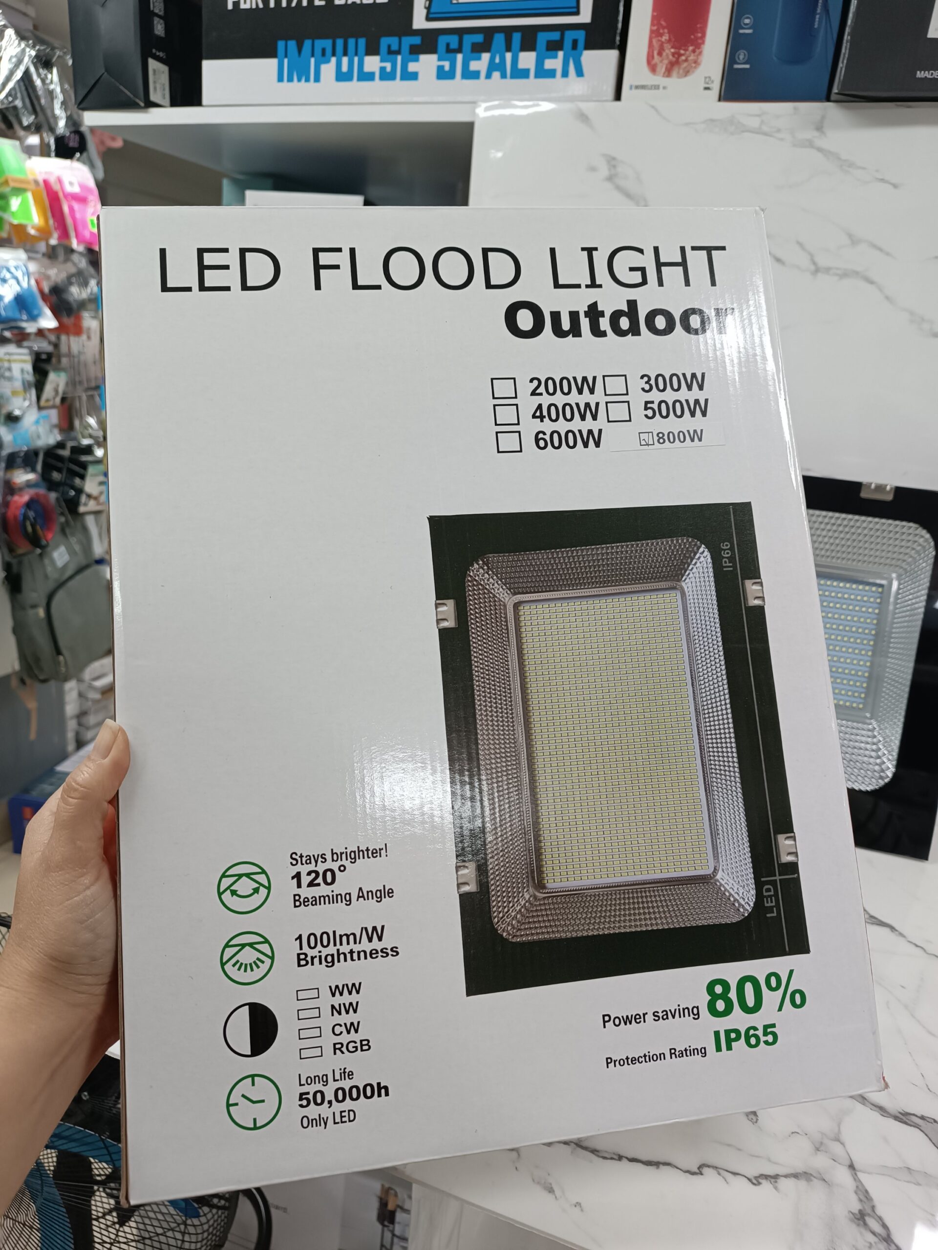 FOCO LED EXTERIOR 800W 220V - Imagen 4