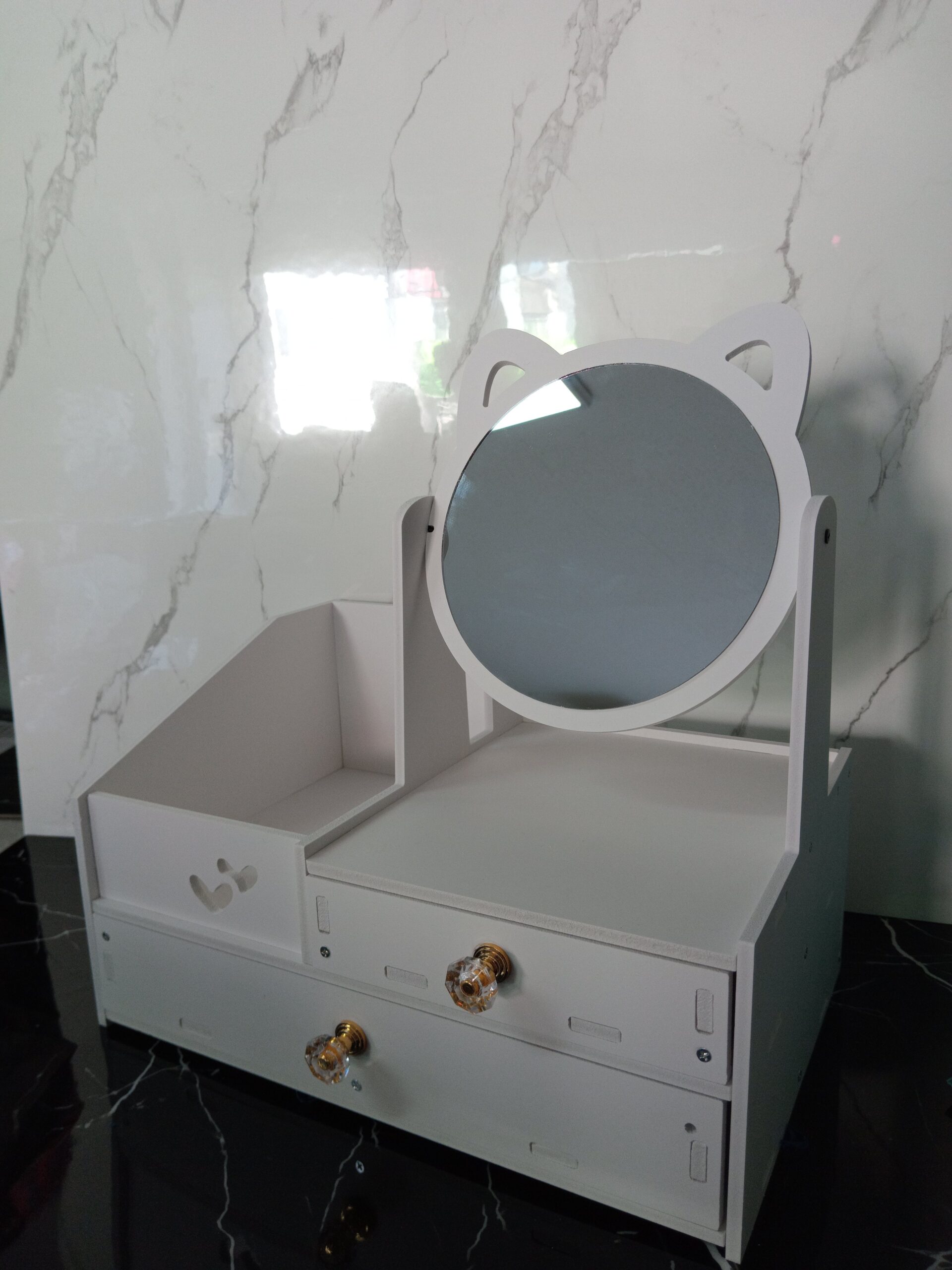 ORGANIZADOR DE MAQUILLAJE GRANDE CORAZONES