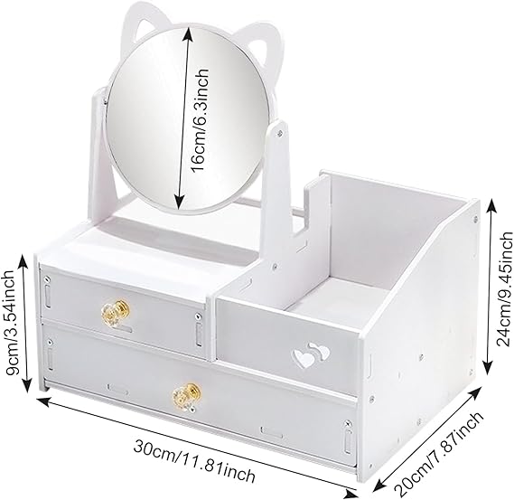 ORGANIZADOR DE MAQUILLAJE GRANDE CORAZONES - Imagen 2