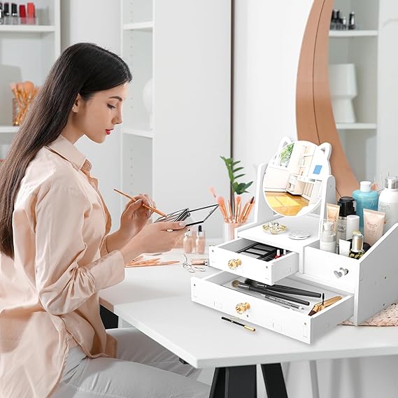 ORGANIZADOR DE MAQUILLAJE GRANDE CORAZONES - Imagen 3