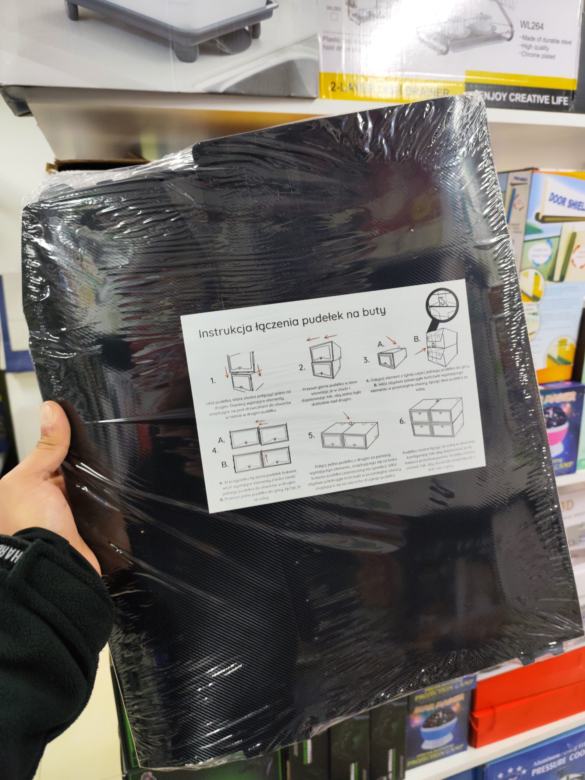 CAJON ZAPATERO X6 NEGRO - Imagen 4