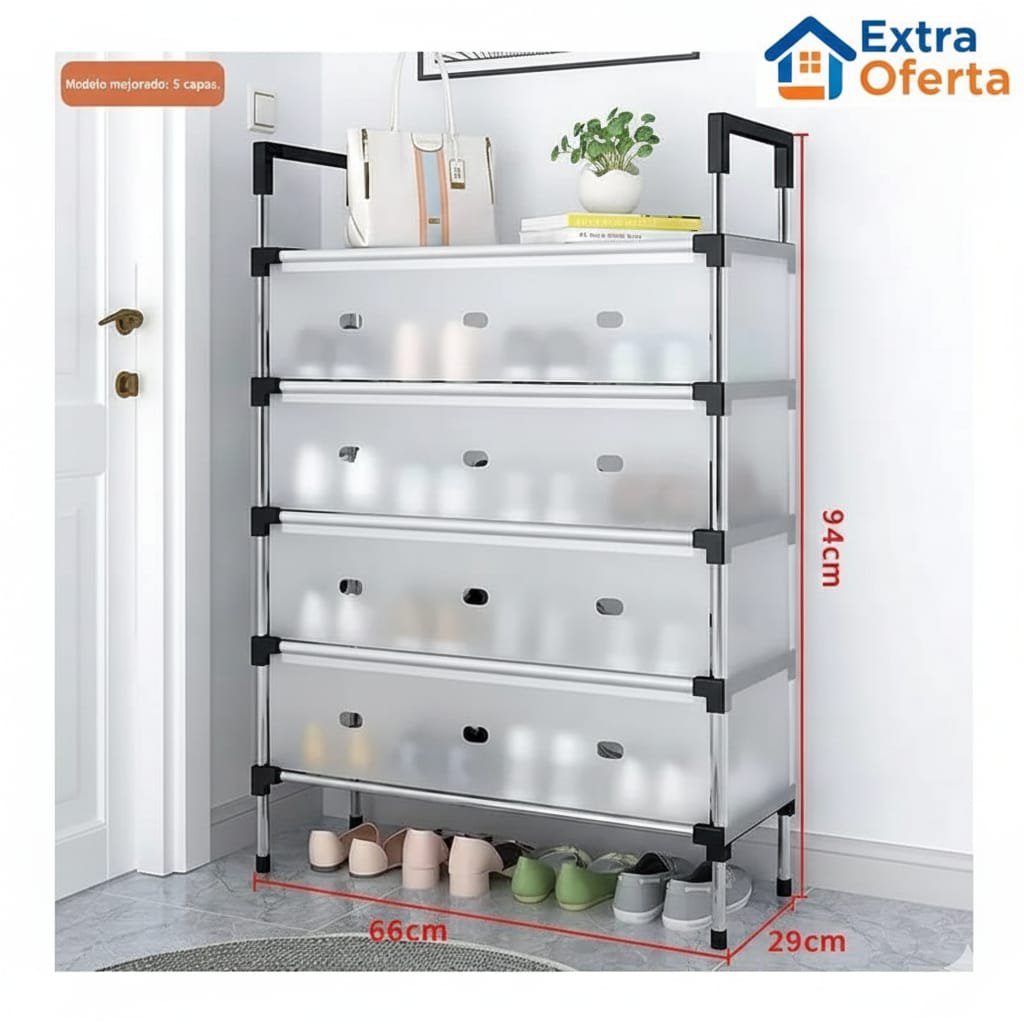 ZAPATERA MULTIFUNCIONAL 4 NIVELES