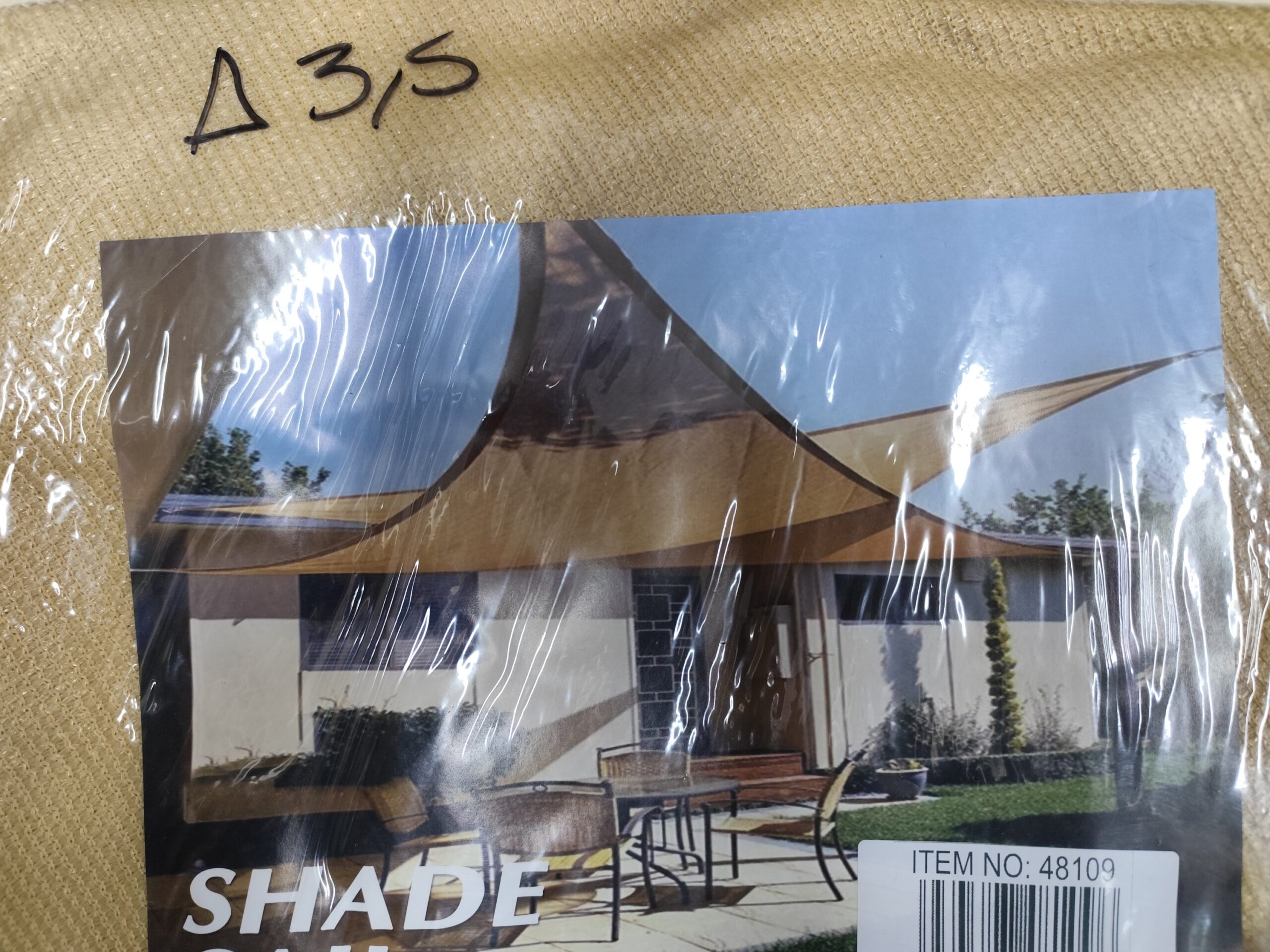 TOLDO VELA TRIANGULAR 3,5 X 3,5 - Imagen 2