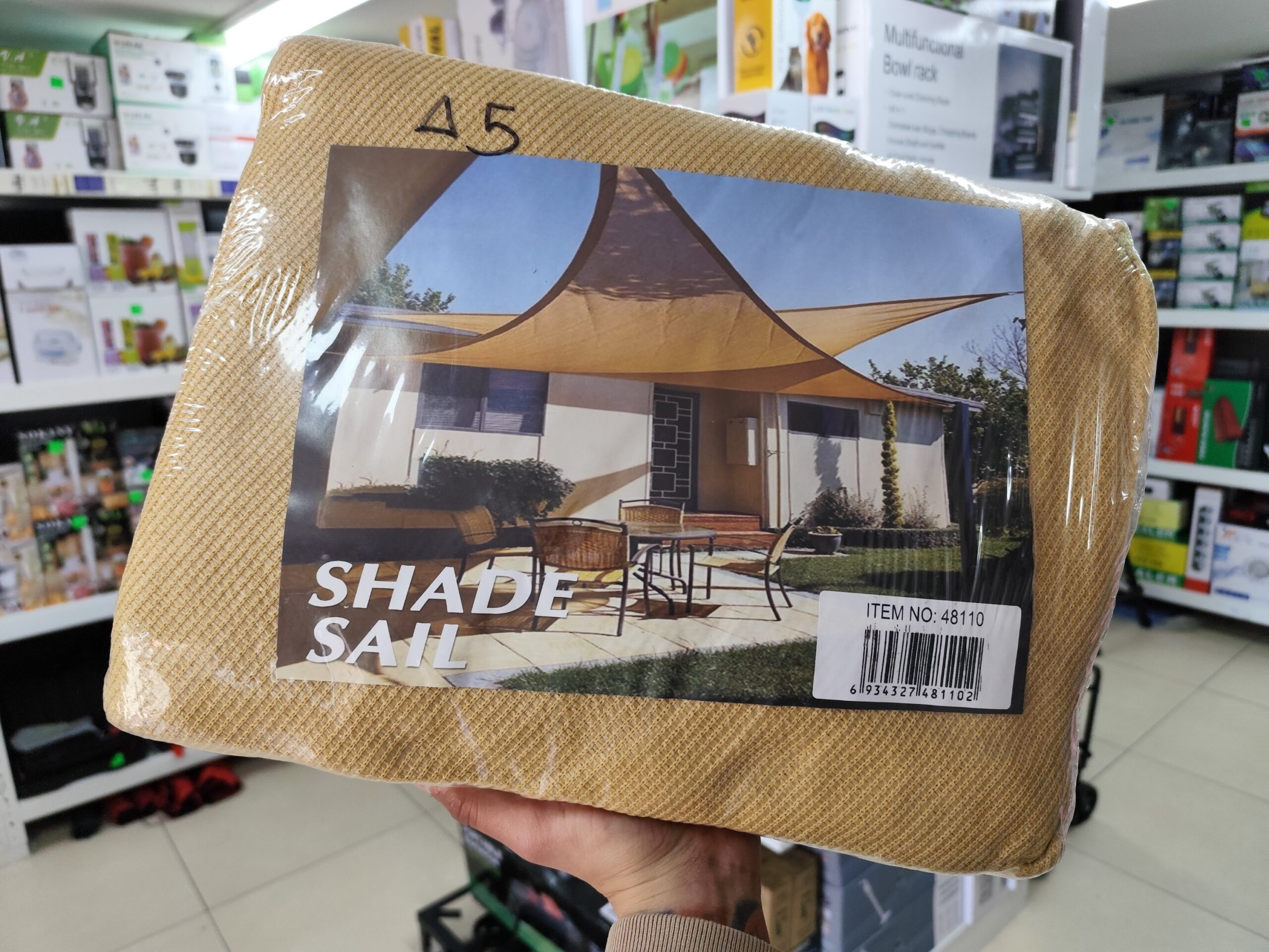 TOLDO VELA TRIANGULAR 5X5X5