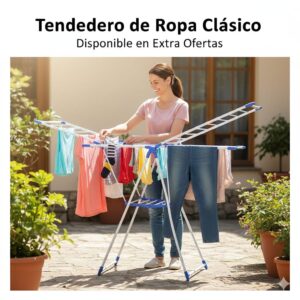 TENDEDERO DE ROPA CLASICO