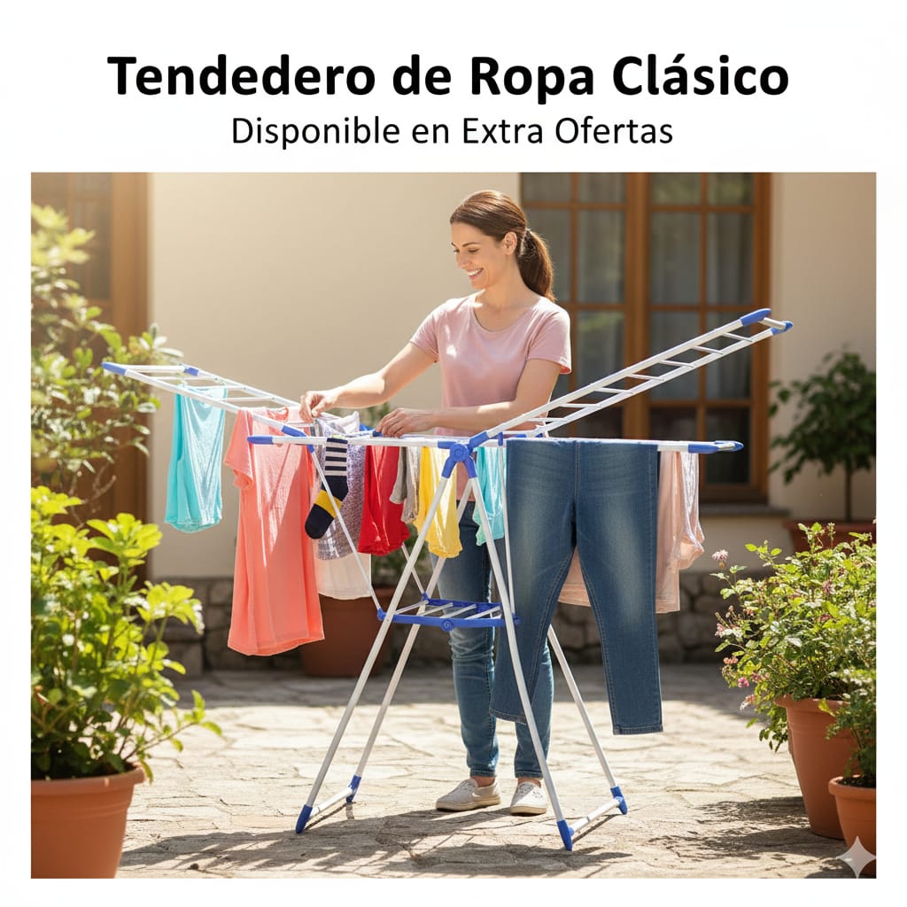 TENDEDERO DE ROPA CLASICO