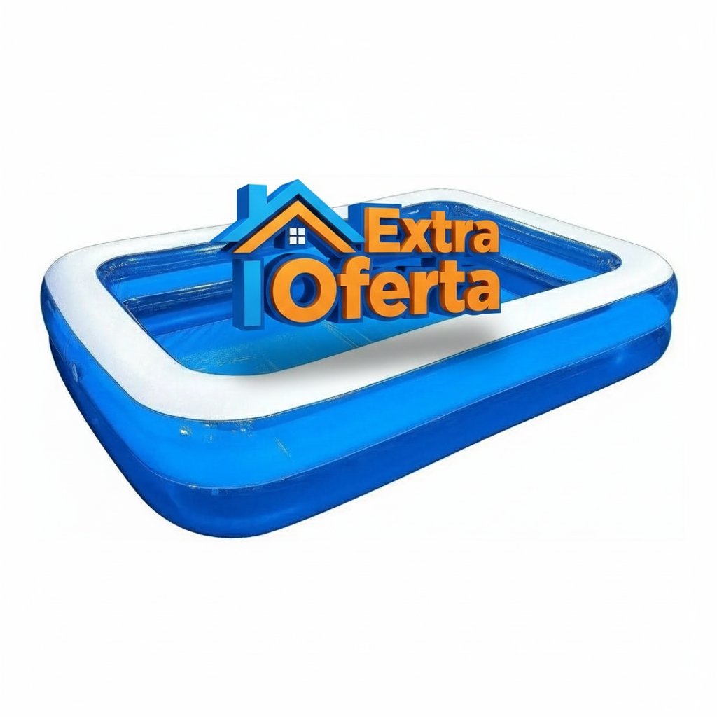 PISCINA INFLABLE RECTANGULAR 200x120x40 - Imagen 2